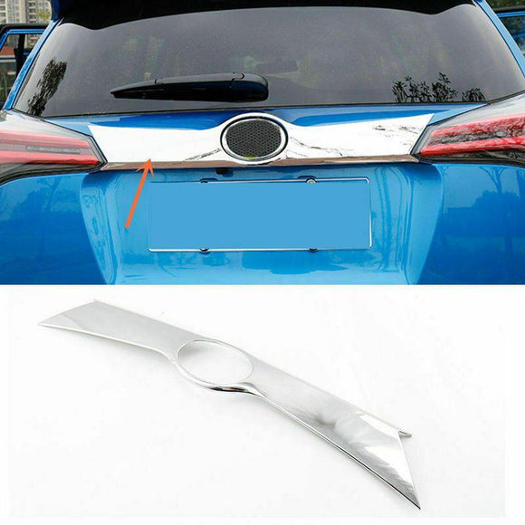 Fits 2016-2018 Toyota RAV4 Rear Door Trunk Lid Decoration Latch Cover Molding Trim (Chrome)