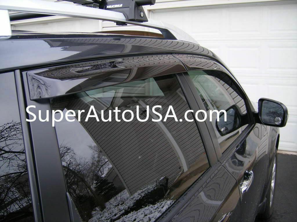Ajuste 2019-2021 Subaru Ascent OE Style Vent Window Viseras Rain Sun Wind Guards Shade Deflectors - 0