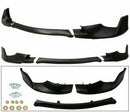 Fit 2014-2016 Toyota Corolla Base Model Front Bumper Lip Spoiler (Unpainted Matte Black)-1