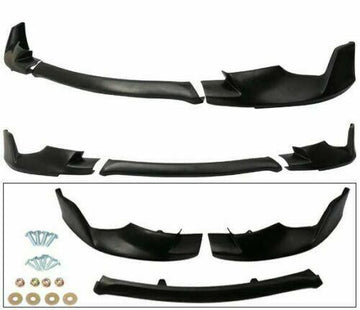Alerón de parachoques delantero compatible con el modelo base Toyota Corolla 2014-2016 (negro mate sin pintar) 