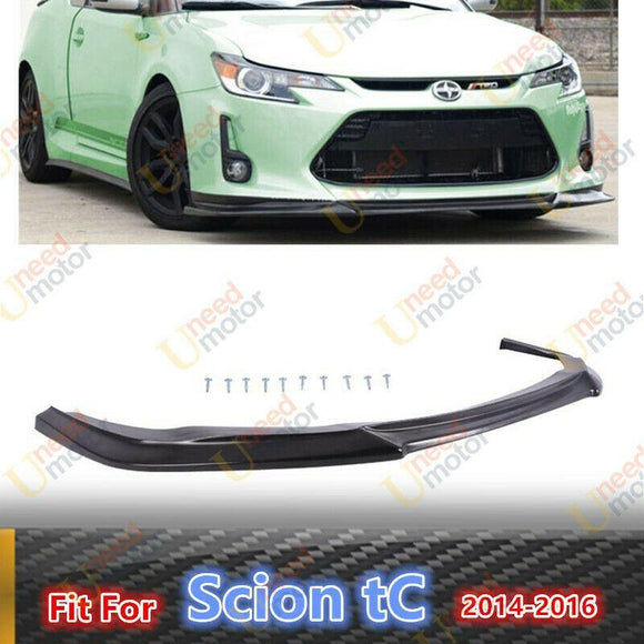 Se adapta a todos los modelos Scion TC 2014-2016, alerón de parachoques delantero estilo GT negro 