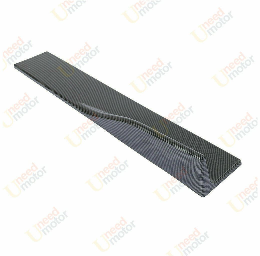 Fit Honda Accord 86.6" Side Body Skirt with Extensions Spoiler (Carbon Fiber Style)-7
