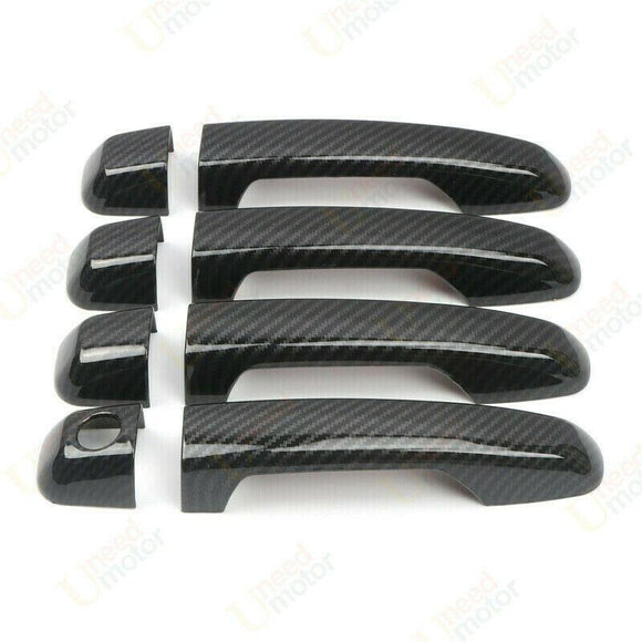 Embellecedores para manijas de puertas de Toyota Tundra 2007-2021 (impresión de fibra de carbono) 
