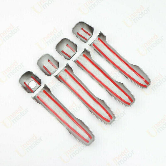 Embellecedores para manijas de puertas de Toyota Tundra 2007-2021 (impresión de fibra de carbono) 