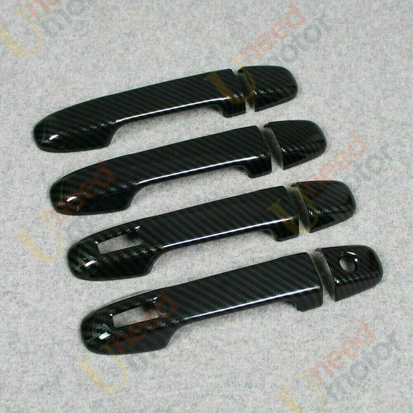 Fit Scion Subaru Toyota FR-S BRZ GT86 Door Handle Cover Trim (Carbon Fiber Print)