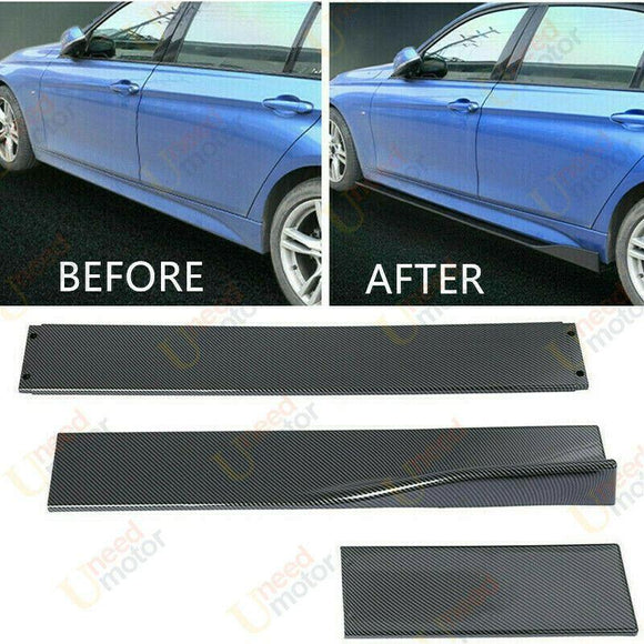 Fit DODGE Universal Rocker Panel Lips Side Body Skirt Extensions