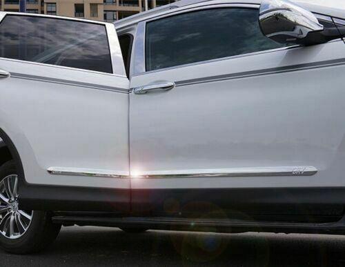 Fit 2012-2016 Honda CRV Side Body Door Molding Lid Cover Trim Plate Kit (Chrome)