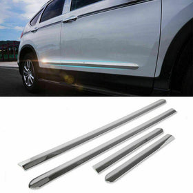 Fit 2012-2016 Honda CRV Side Body Door Molding Lid Cover Trim Plate Kit (Chrome)