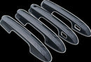 Fit 2019-2022  TOYOTA RAV4 Car Side Door Handle Cover Trim (Carbon Fiber Print, Smart Holes)-2