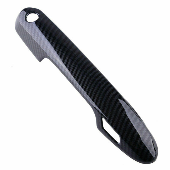 Fit 2019-2022  TOYOTA RAV4 Car Side Door Handle Cover Trim (Carbon Fiber Print, Smart Holes)