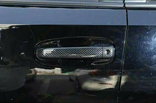 Fit 2007-2021 Toyota Tundra DOUBLE CAP Door Handle Covers Trim (Carbon Fiber Print, 2-door)
