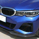 Fit 2021-2023 BMW G30 5 Series M Sport Front Bumper Lip Splitter (Carbon Fiber Print)-3