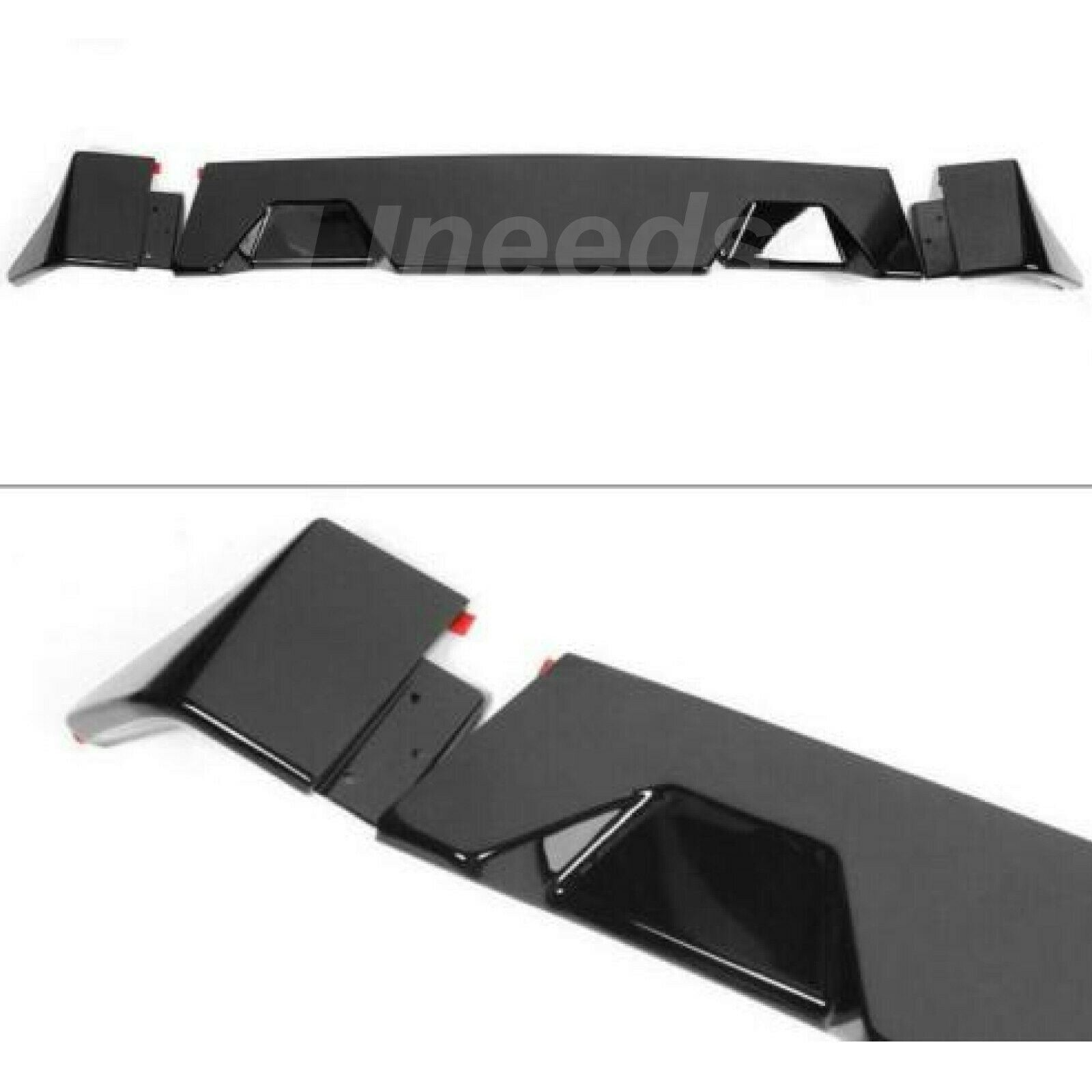 Fits 2008-2014 Chevrolet Silverado Gloss Black Rear Protector Truck Cab Spoiler