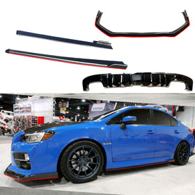 Full Body Kit Set - Carbon Fiber Print / Gloss Black| Fits Subaru WRX  (2015-2021 )