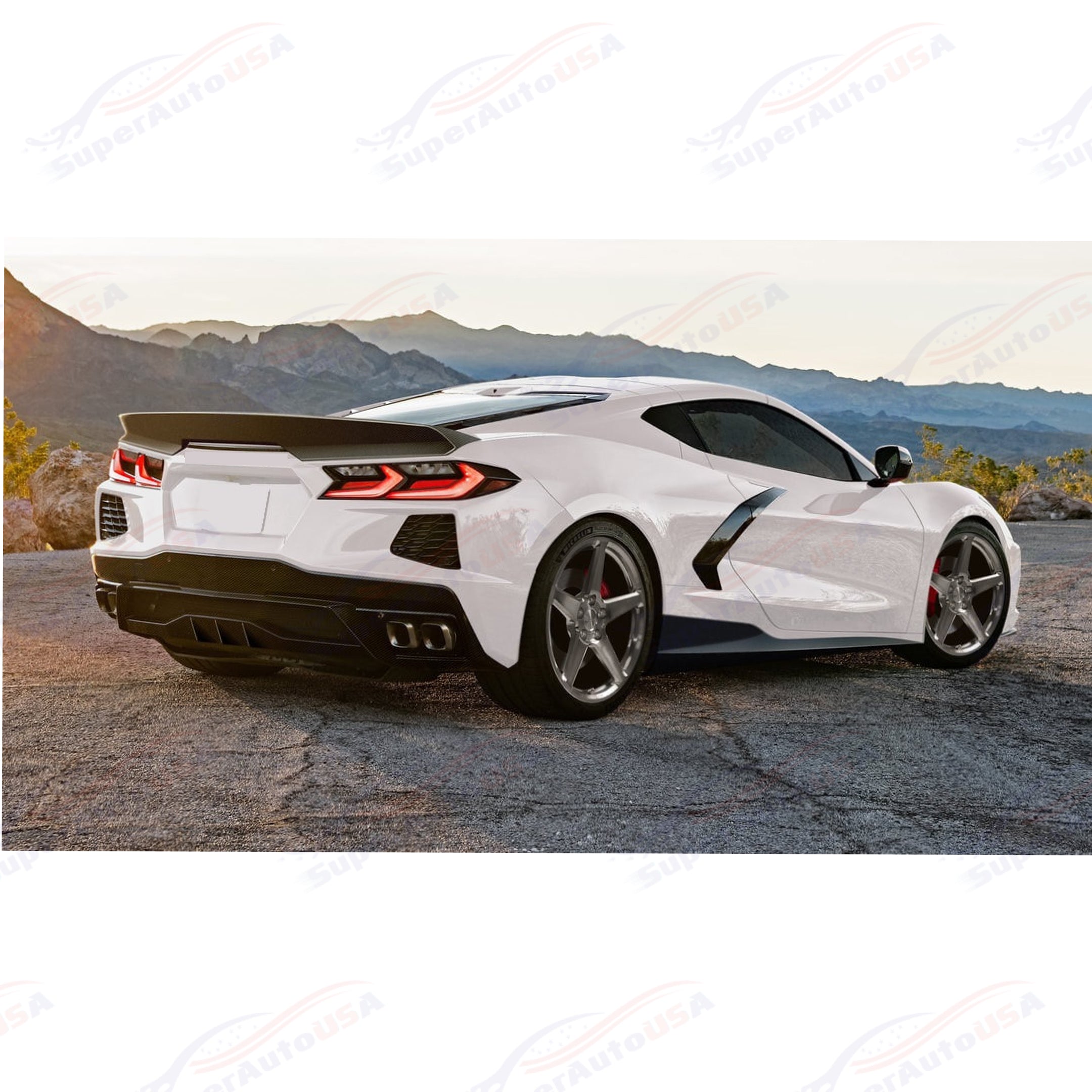 For 2020+ Corvette C8 Performance Ducktail Rear Trunk Spoiler