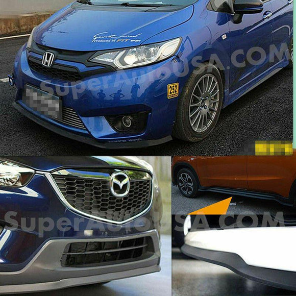 Universal Bumper Lip Splitter Body Spoiler Skirt Protector 100" (Carbon Fiber Print)