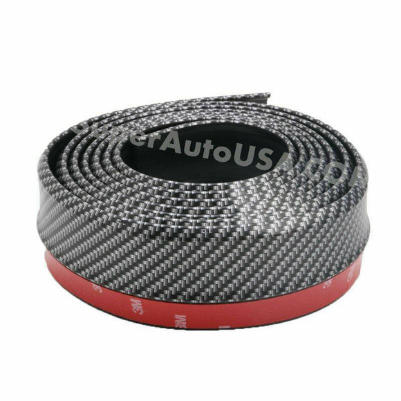 Universal Bumper Lip Splitter Body Spoiler Skirt Protector 100" (Carbon Fiber Print)