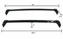 Roof Rack Cross Bar - Premium Black | Fits Honda CR-V (17-22)-5