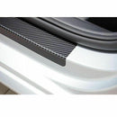 Set of 4 Universal Carbon Fiber Car Scuff Plate Door Sticker Panel Protector-2