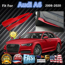 Fit 2008-2024 Audi A6 Side Skirts Splitters Spoiler Diffuser Wings (Red)-9