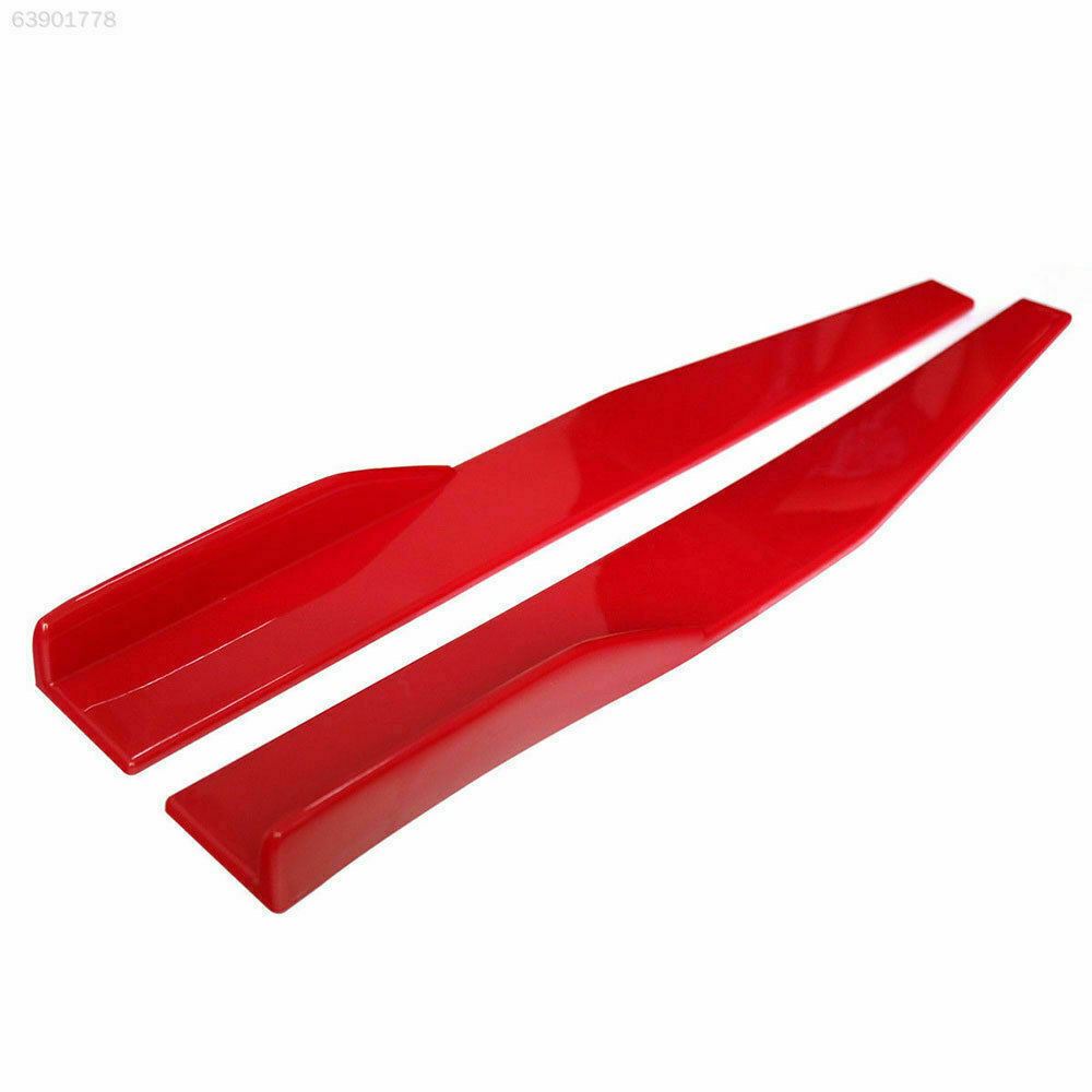 Fit 2008-2024 Audi A6 Side Skirts Splitters Spoiler Diffuser Wings (Red) - 0