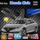 Fit 2008-2020 Honda Civic Black Side Skirts Splitter Spoiler Diffuser Wings-11