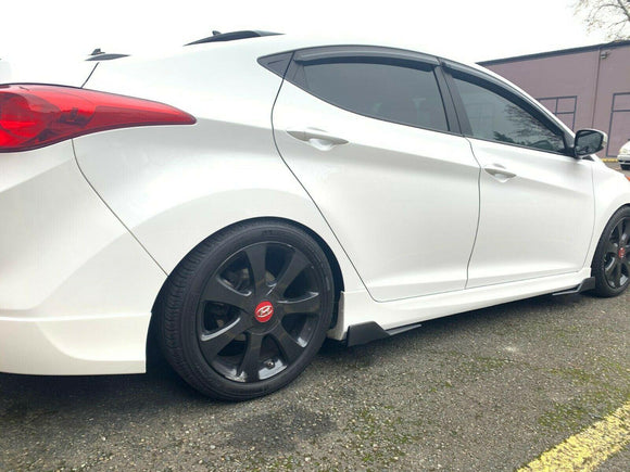 Fit 2008-2020 Honda Civic Black Side Skirts Splitter Spoiler Diffuser Wings