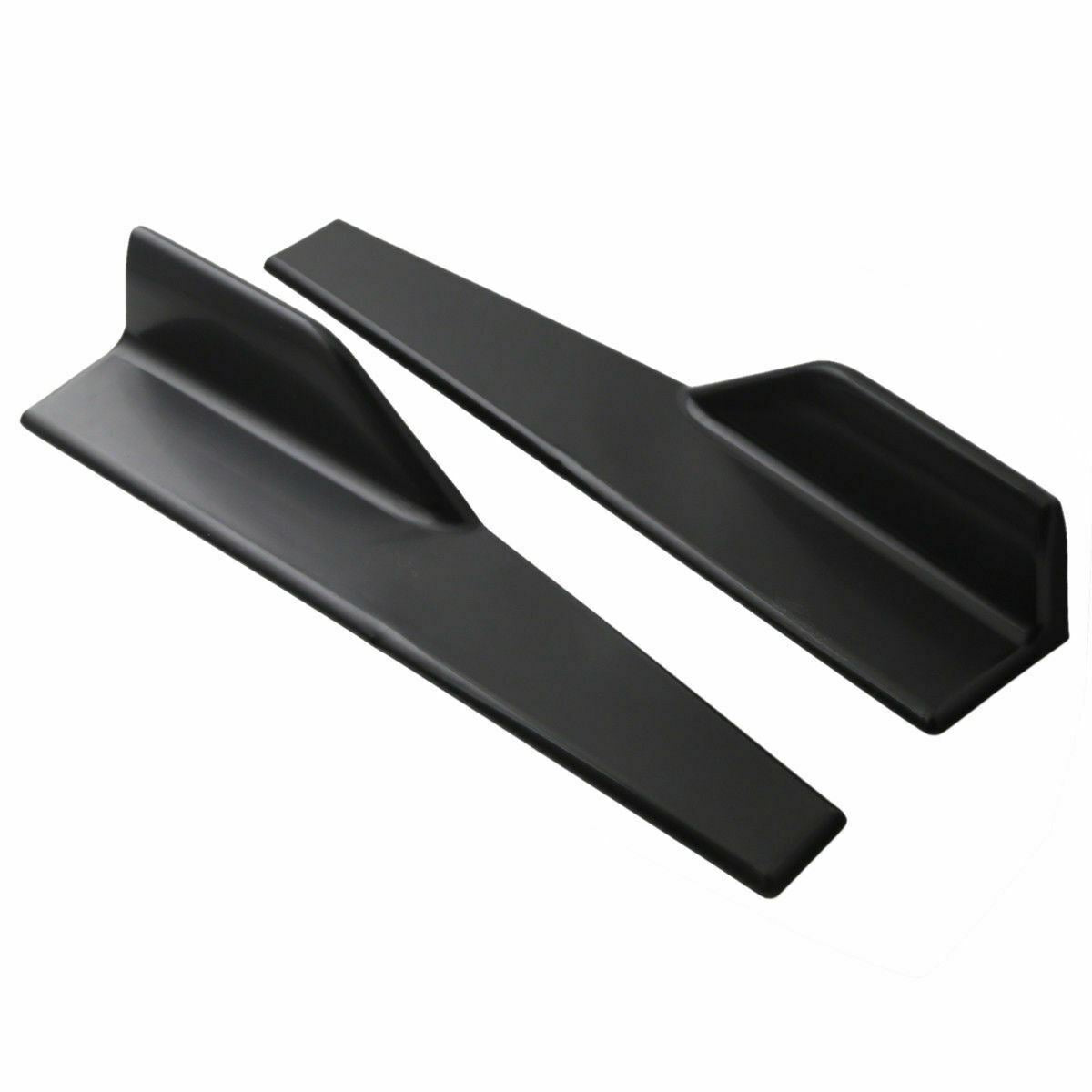 Fit 2008-2020 Ford Fusion Black Side Skirts Splitter Spoiler Diffuser Wings - 0