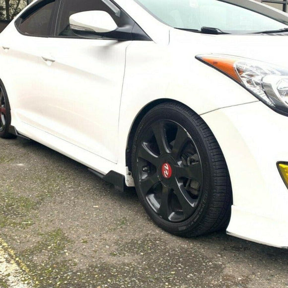 Fit 2008-2020 Ford Fusion Black Side Skirts Splitter Spoiler Diffuser Wings