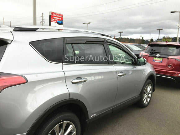 For Hyundai Santa Fe Sport 2013-2018 3D Mugen Style Vent Window Visors Rain Sun Wind Guards Shade Deflectors