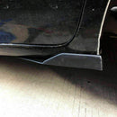 Universal Car Side Skirts 2PCs Black Bottom Line Body Kit 45cm/17.7"-3