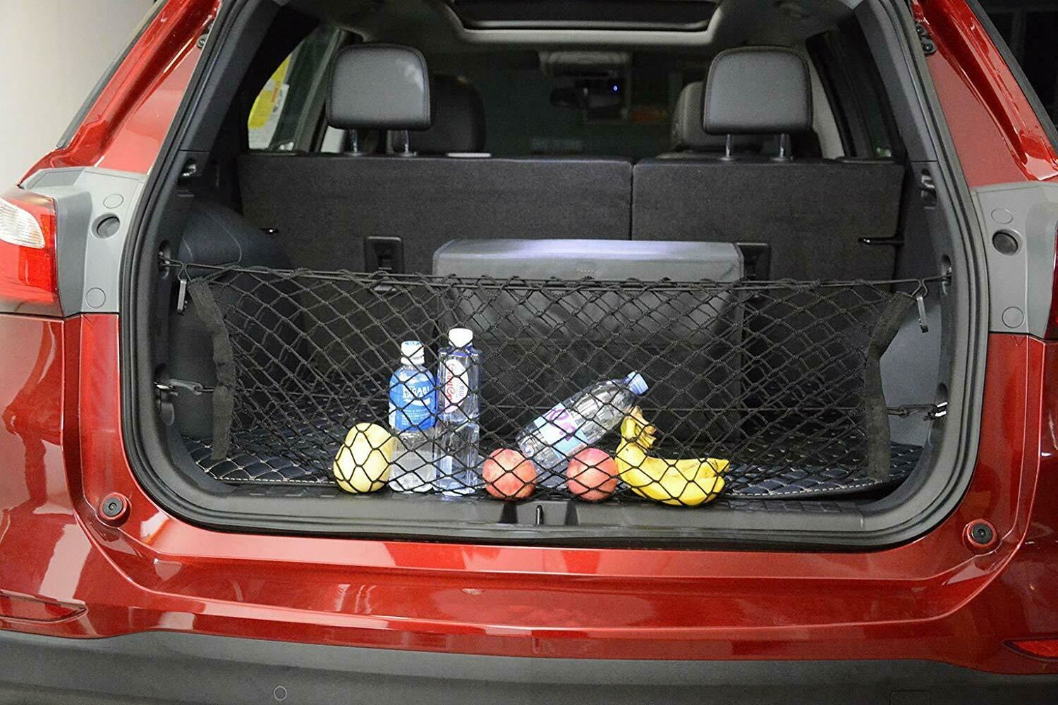 Se adapta a la cubierta de carga Tonneau retráctil del maletero trasero del equipaje Toyota RAV4 2019-2020 y la red gratis (negro) - 0