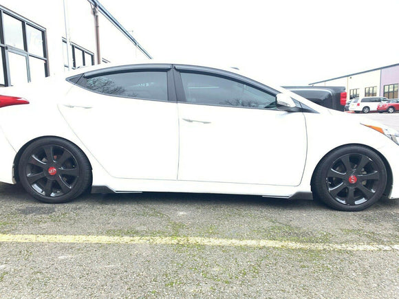 Fit 2008-2020 Honda Accord Side Skirts Spoiler Diffuser Wing (Carbon Fiber Style)