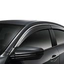 Fit 2008-2012 Honda Accord Clip-On Chrome Trim Vent Window Visors Rain Sun Wind Guards Shade Deflectors-2