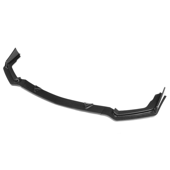 Fit 2014-2017 Infiniti Q50 Sedan Front Bumper Lip Spoiler Cover (Carbon Fiber Print)