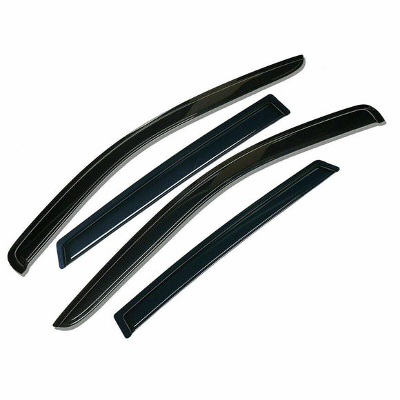 Fit 2015-2021 Chevrolet Tahoe GMC Yukon Out-Channel Vent Window Visors Rain Sun Wind Guards Shade Deflectors