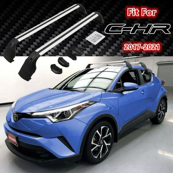 Barra transversal para portaequipaje de techo Toyota CHR CH-R 2017-2021, estilo OE, aluminio de alta calidad 