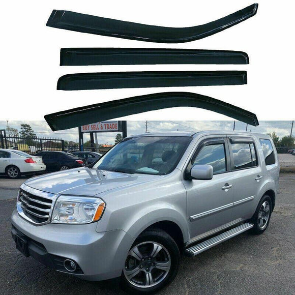 Se adapta a Scion xB 2008-2015, viseras para ventanas con ventilación de canal exterior, protectores contra la lluvia, el sol y el viento, deflectores de sombra 