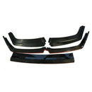 Parachoques delantero compatible con Honda CIVIC Hatchback 2017-2021 (impresión de fibra de carbono con borde rojo) -4