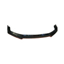 Parachoques delantero compatible con Honda CIVIC Hatchback 2017-2021 (impresión de fibra de carbono con borde rojo) -5
