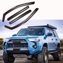 Fit 2019-2024 Toyota 4Runner In-Channel Vent Window Visors Rain Sun Wind Guards Shade Deflectors-1