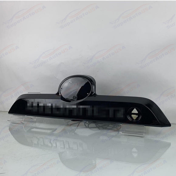 Embellecedor de puerta trasera y tapa de maletero para Toyota 4Runner 2011-2022, color negro, luz de freno