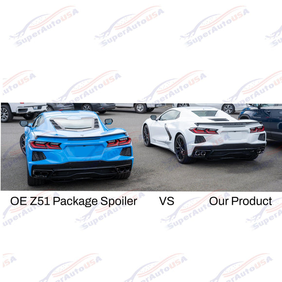 For 2020+ CHEVROLET CORVETTE C8 Z51 PACKAGE DUCKTAIL REAR TRUNK SPOILER