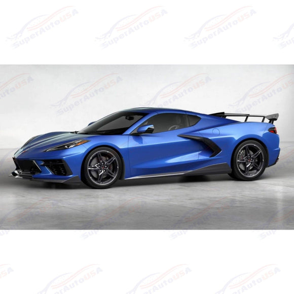 For 2020-2023 Chevrolet Corvette C8 Gloss Black Z51 Performance Style Side Body Kit Skirts