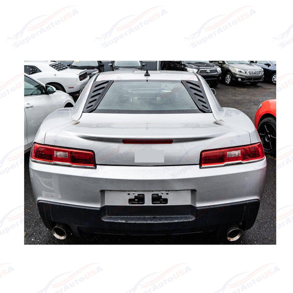 For Chevy Chevrolet Camaro 5th 2010-2015 Matte Black Sunshade Rear Window Louver