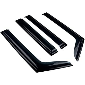 Se adapta a JEEP Wrangler JK 2007-2018, viseras para ventanas con ventilación de canal exterior, protectores contra la lluvia, el sol y el viento, deflectores de sombra 