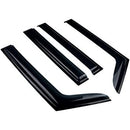 Se adapta a JEEP Wrangler JK 2007-2018, viseras para ventanas con ventilación de canal exterior, protectores contra la lluvia, el sol y el viento, deflectores de sombra -8