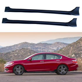 Fit 2013-2017 Honda Accord 3D Mugen MOD Style Side Skirts Body Kit (Unpainted Matte Black)