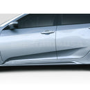 Fit 2013-2017 Honda Accord 3D Mugen MOD Style Side Skirts Body Kit (Unpainted Matte Black)-3