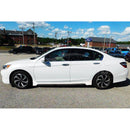 Fits 2013-2017 Honda Accord JDM Style Side Body Skirts Set (Glossy Black & White)-2